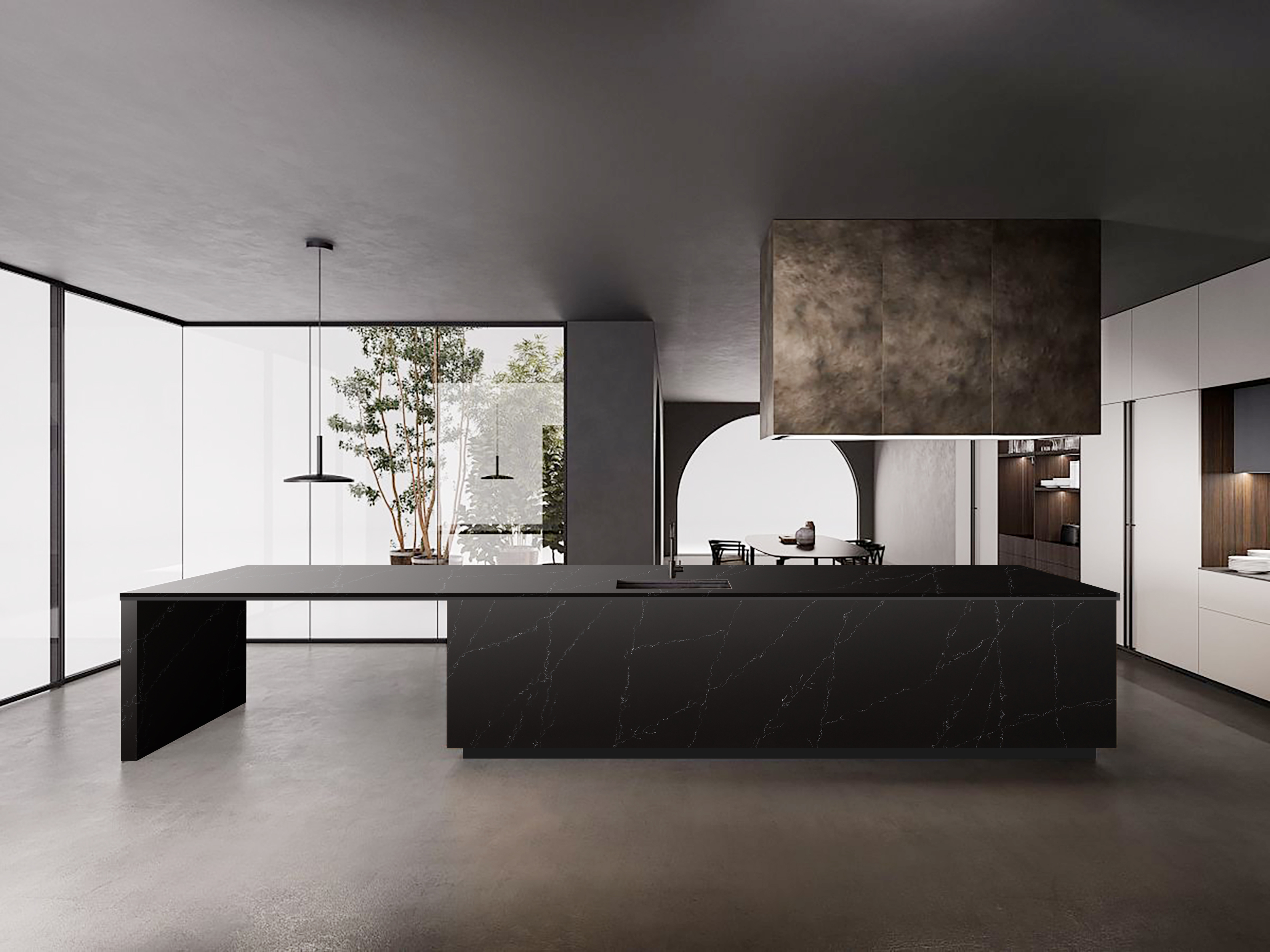 G&T 8401 Nero Flux Island